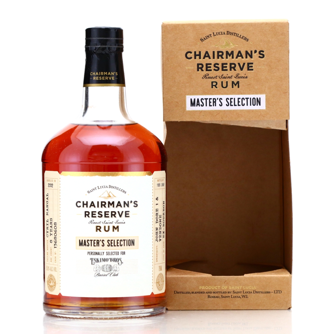 Chairman's Reserve 2012 Pot Still Single Cask 8 Year Old / Eskimo Bros
