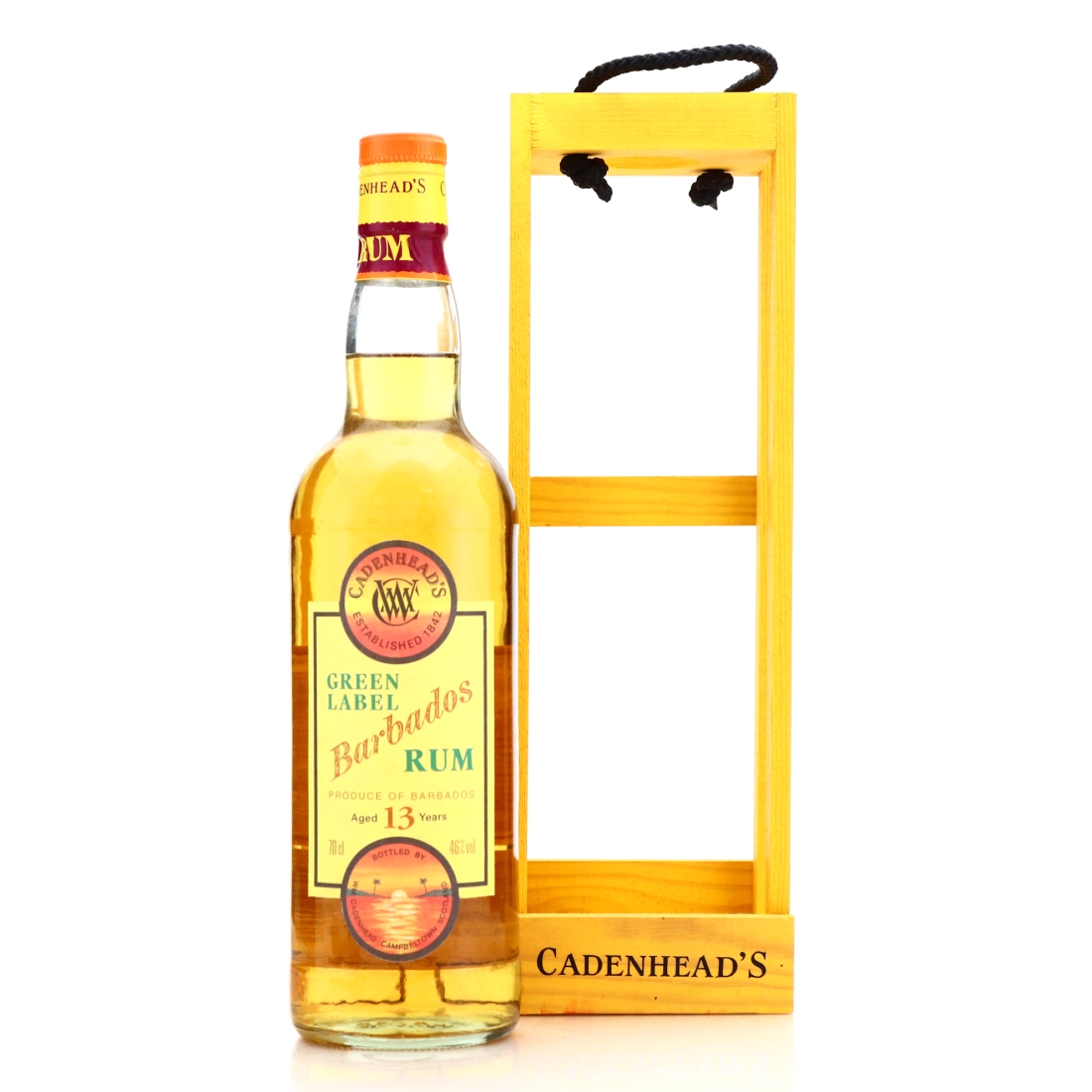 Barbados Rum 12 Year Old Cadenhead's Green Label