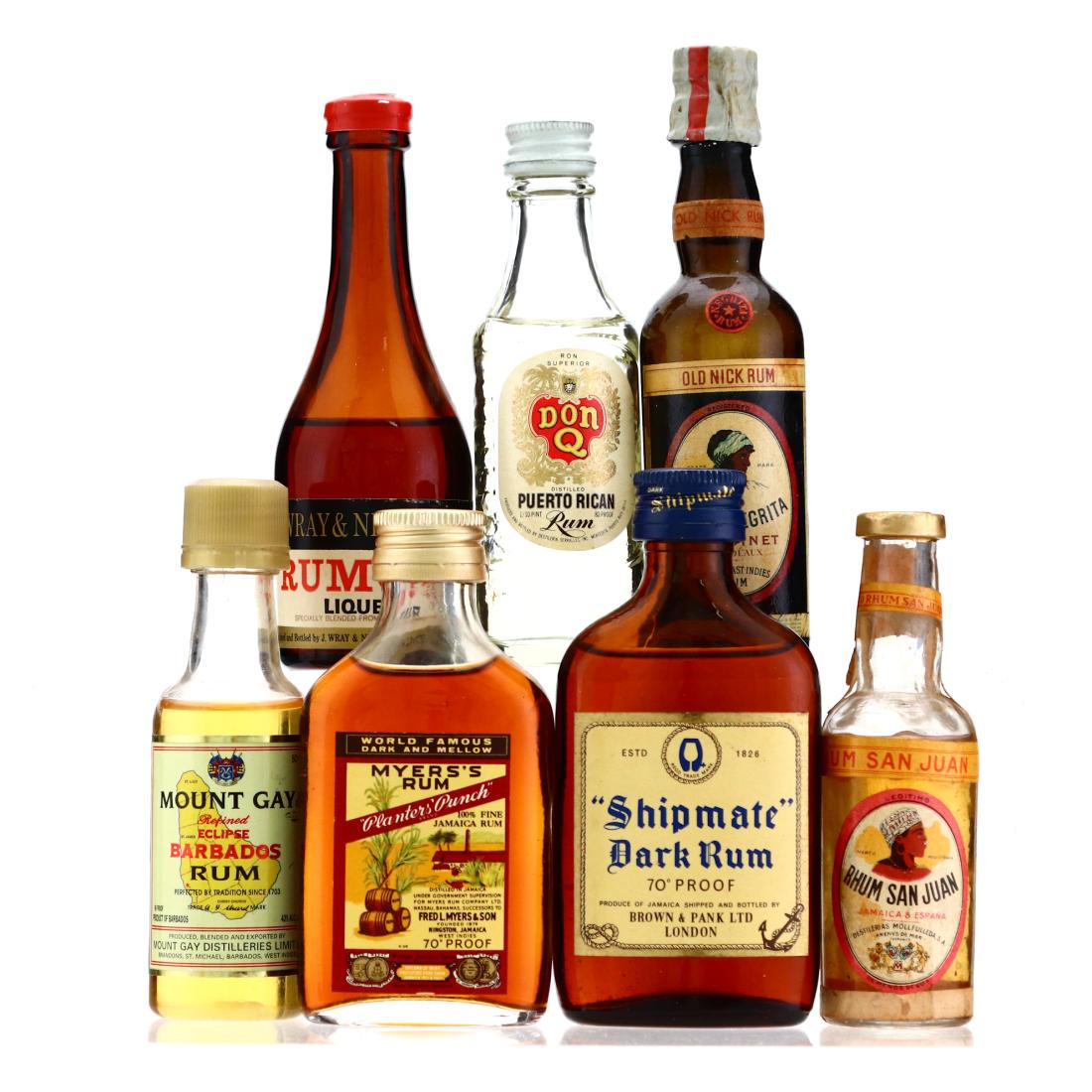 Rum Miniatures x 7