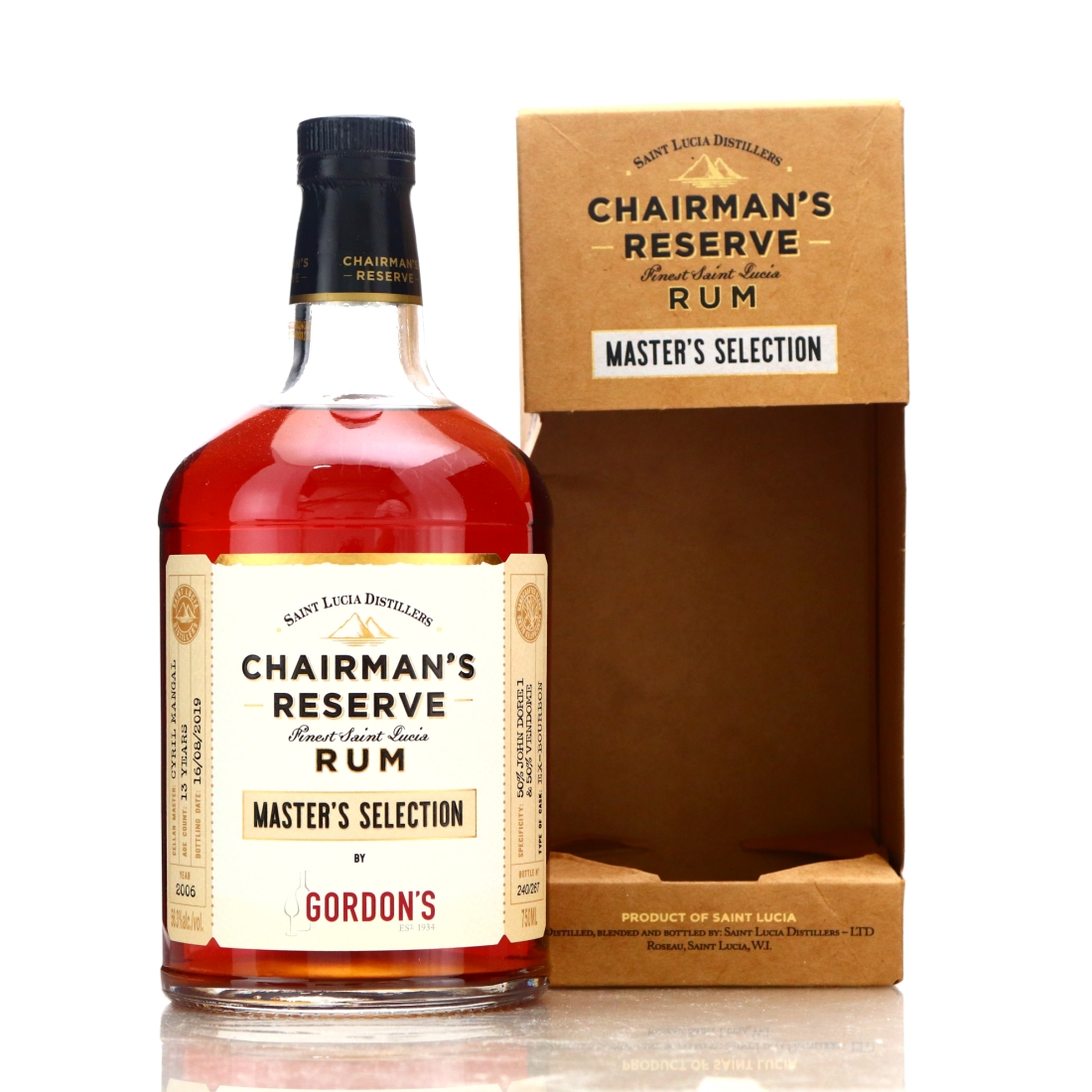 Chairman's Reserve 2006 Pot Still Single Cask 13 Year Old 75cl / Gordon's