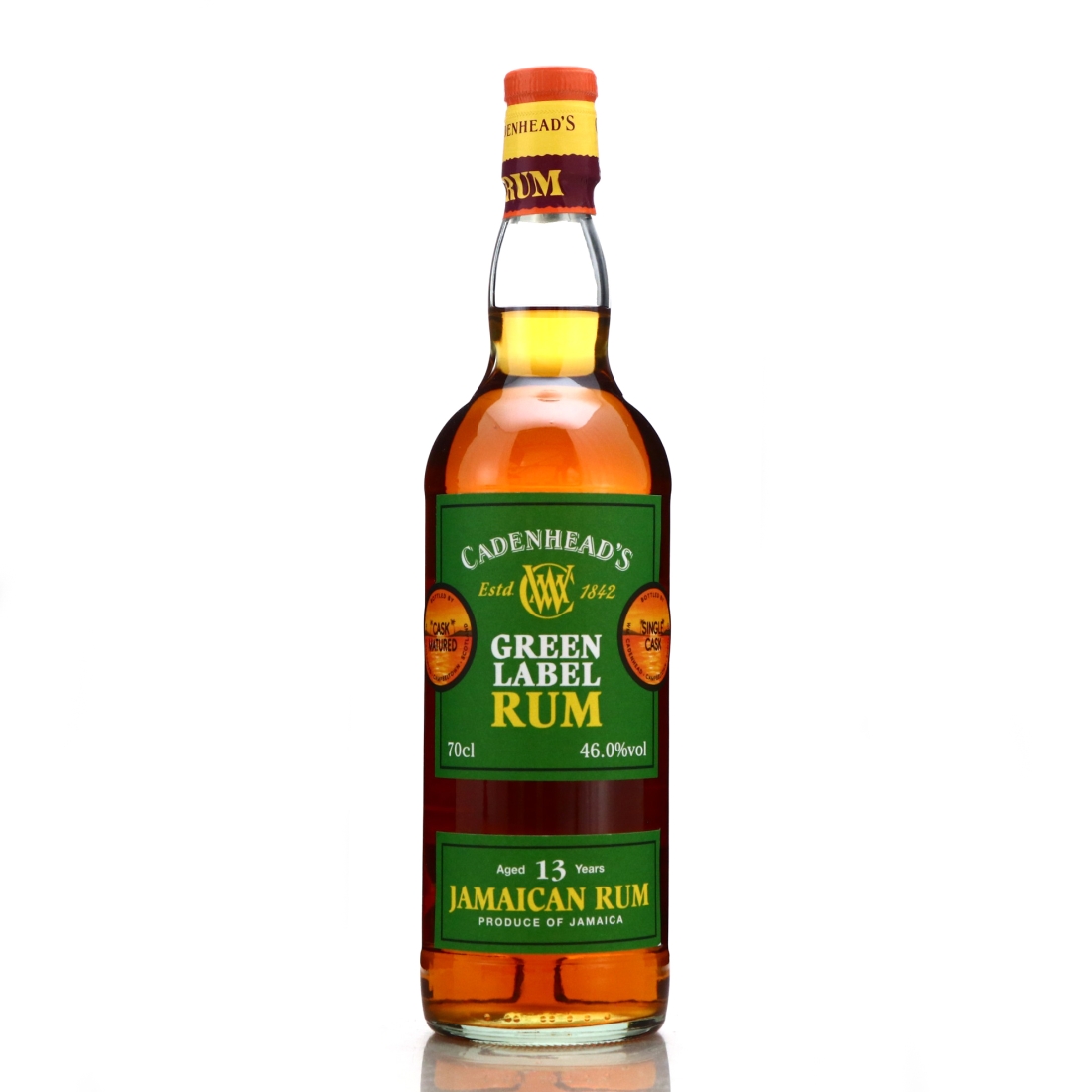 Jamaica Rum 12 Year Old Cadenhead's Green Label