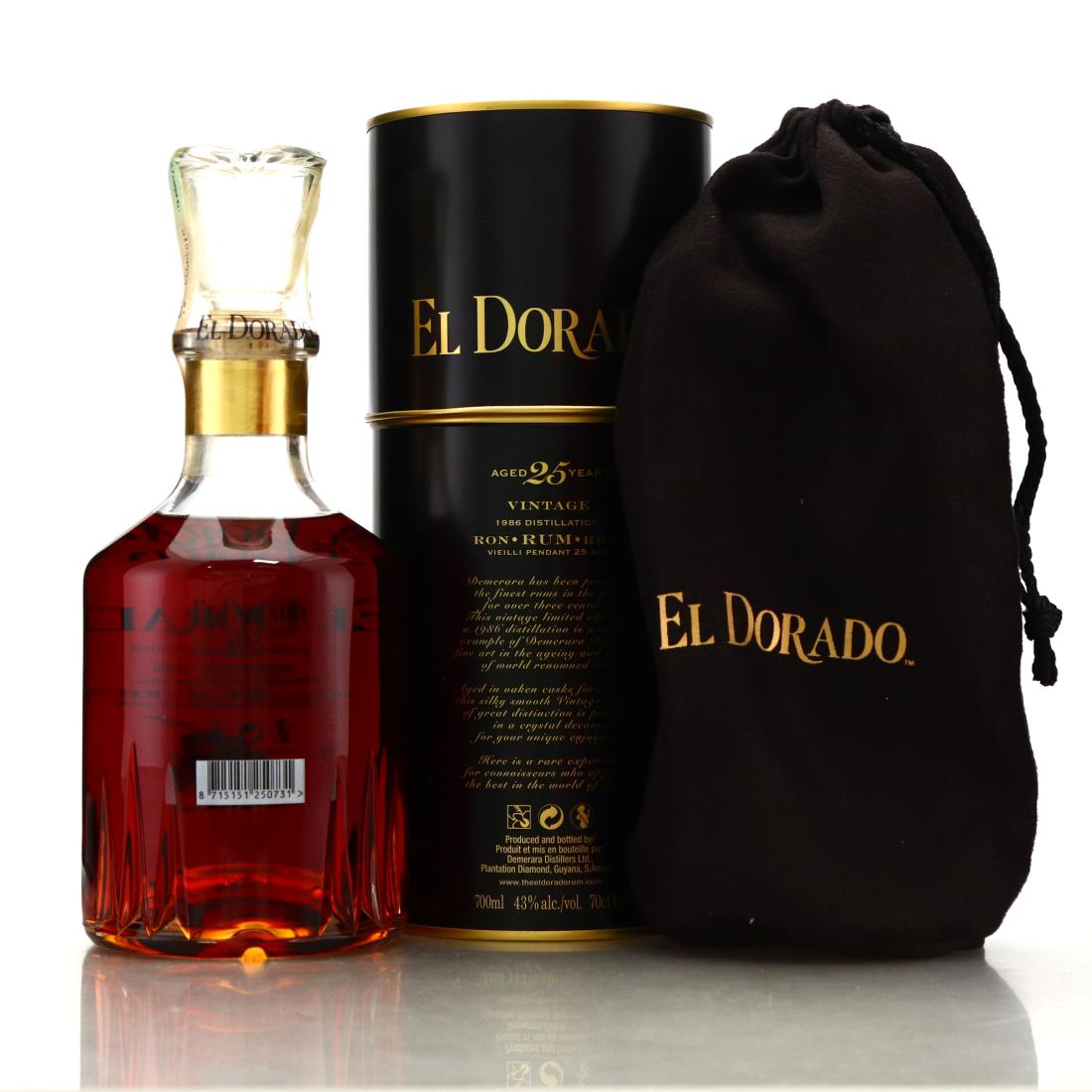 Image for El Dorado 1986 25 Year Old Special Reserve