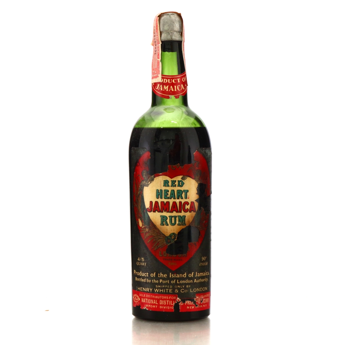 Red Heart Jamaica Rum 1940s