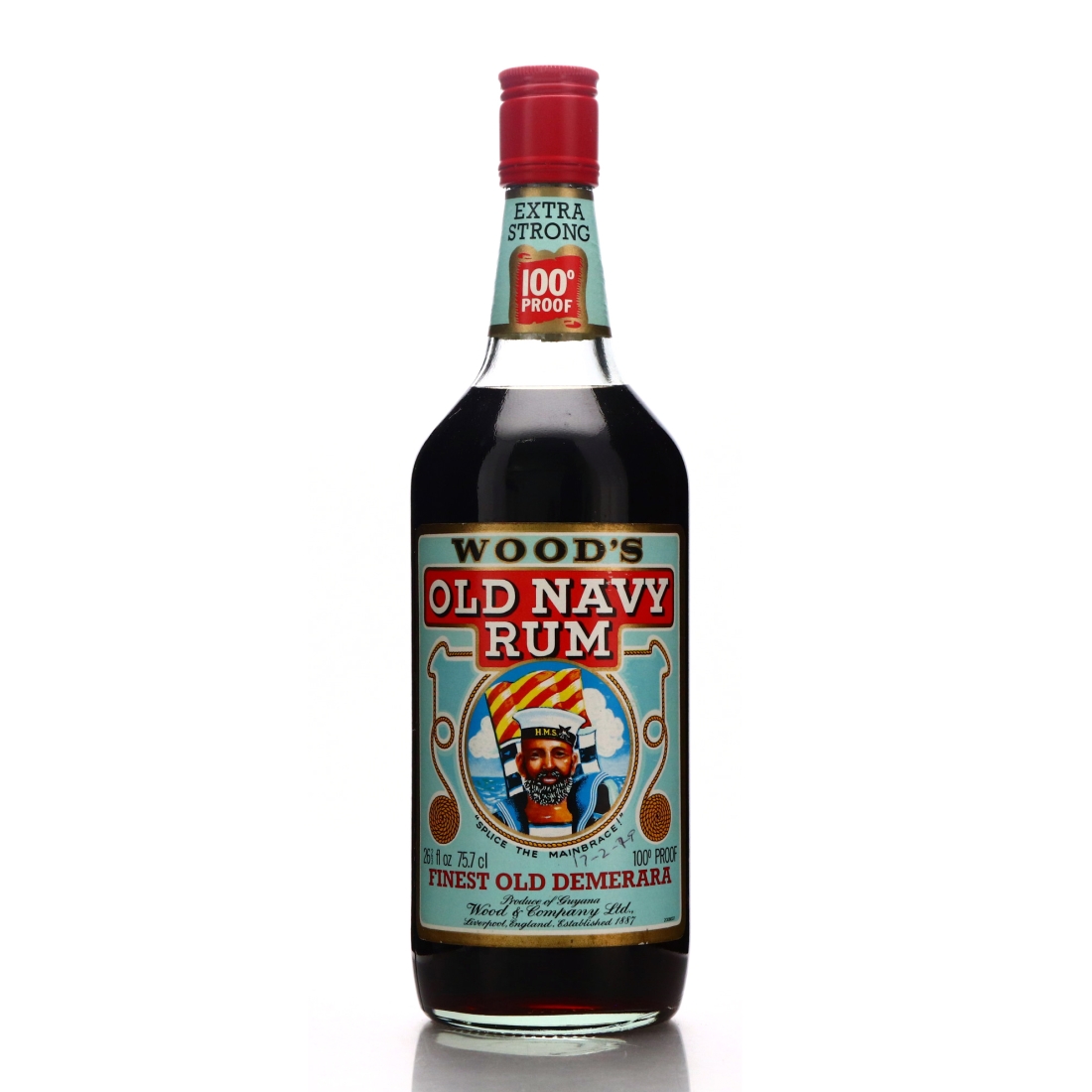 Wood's 100 Proof Old Navy Rum ​1970s
