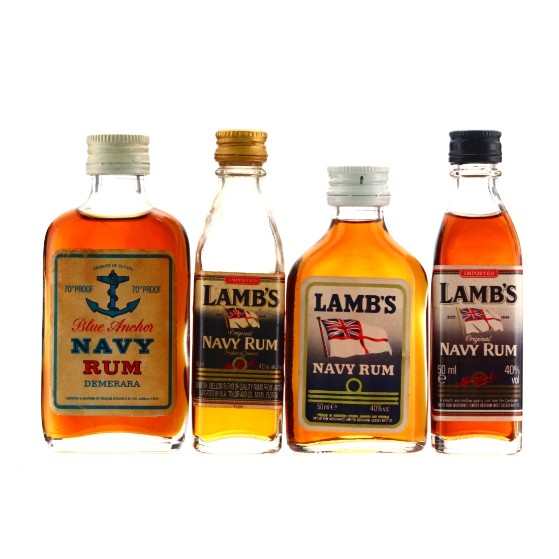 Lamb's Navy Rum Miniatures x 4