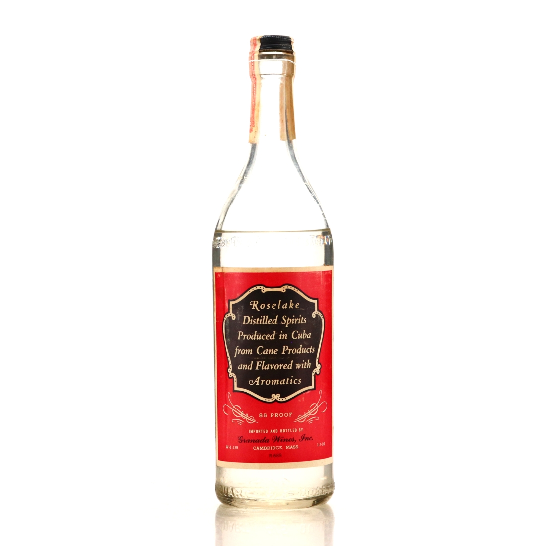 Roselake Cuban Flavored Rum 1950s / pre-Embargo US Import