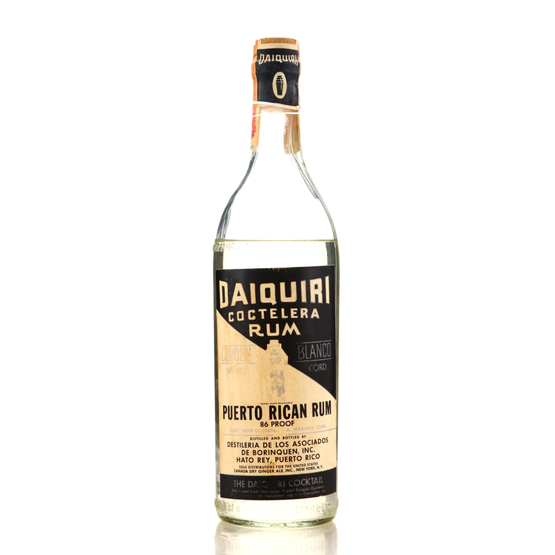Daiquiri Coctelera Puerto Rican White Rum 1960s / US Import