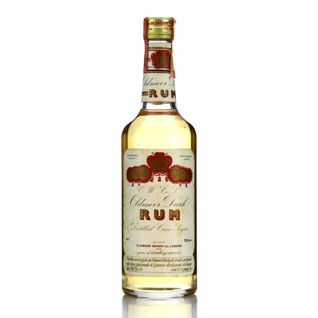 Oldmoor Dark Rum 1980s