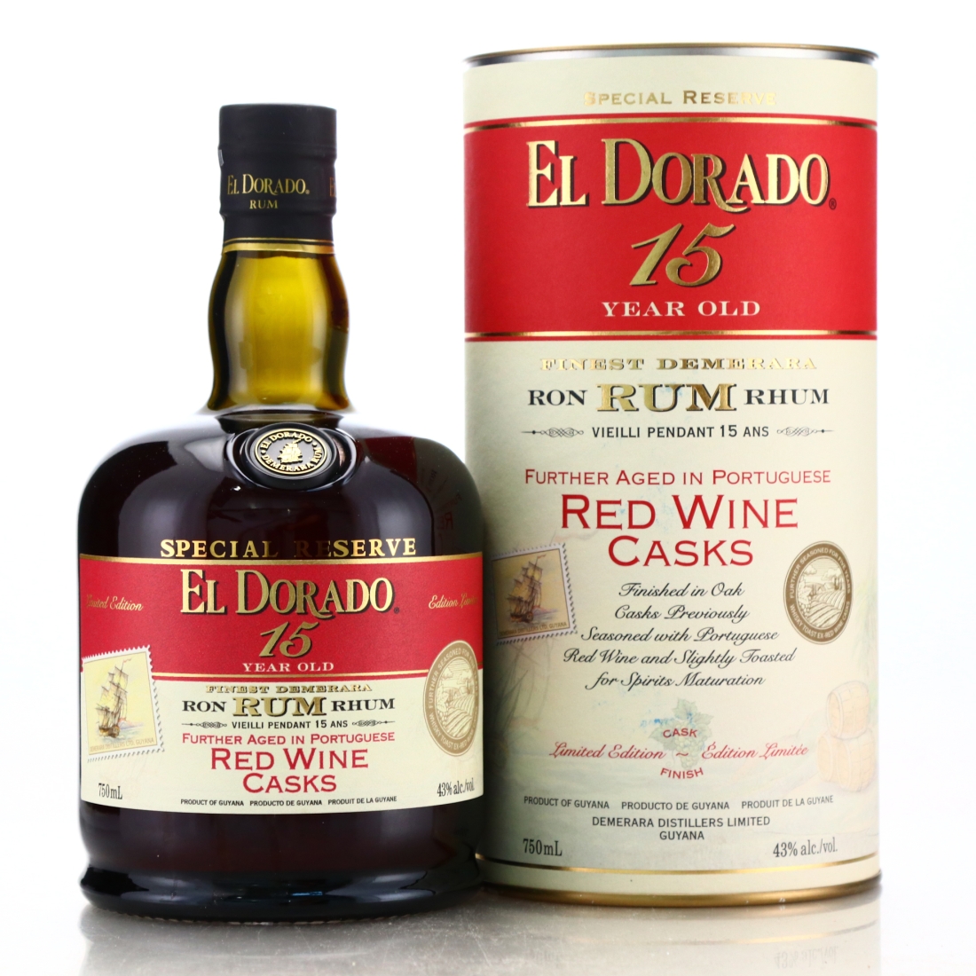 El Dorado 15 Year Old Portuguese Wine Casks Finish