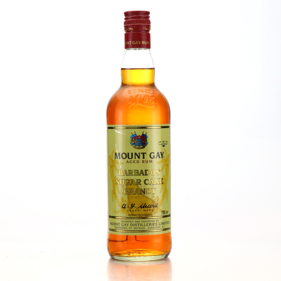 Mount Gay Barbados Sugar Cane Rum 1990s 75cl / US Import