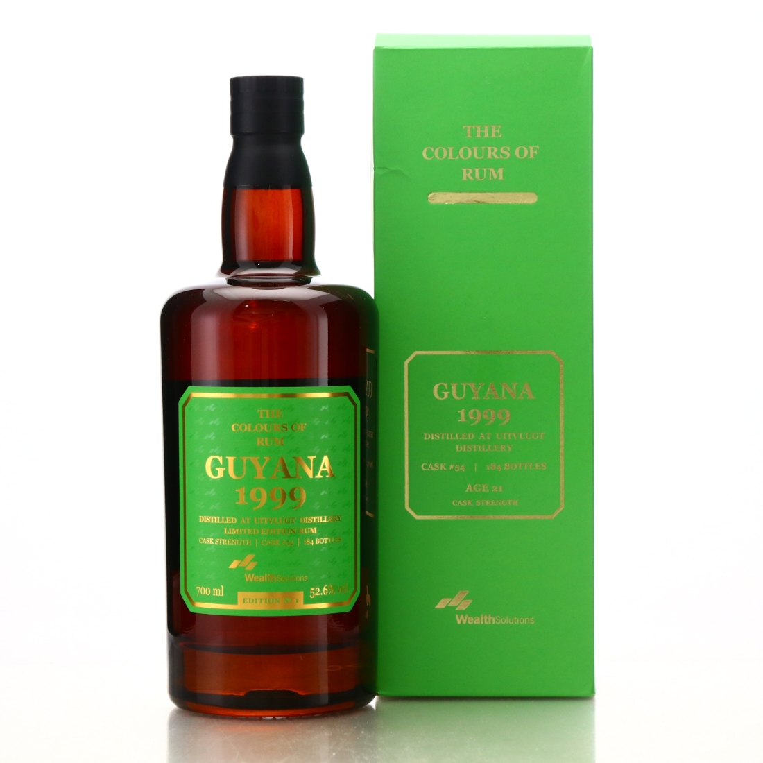 Uitvlugt Pot Still 1999 Colours of Rum 21 Year Old 