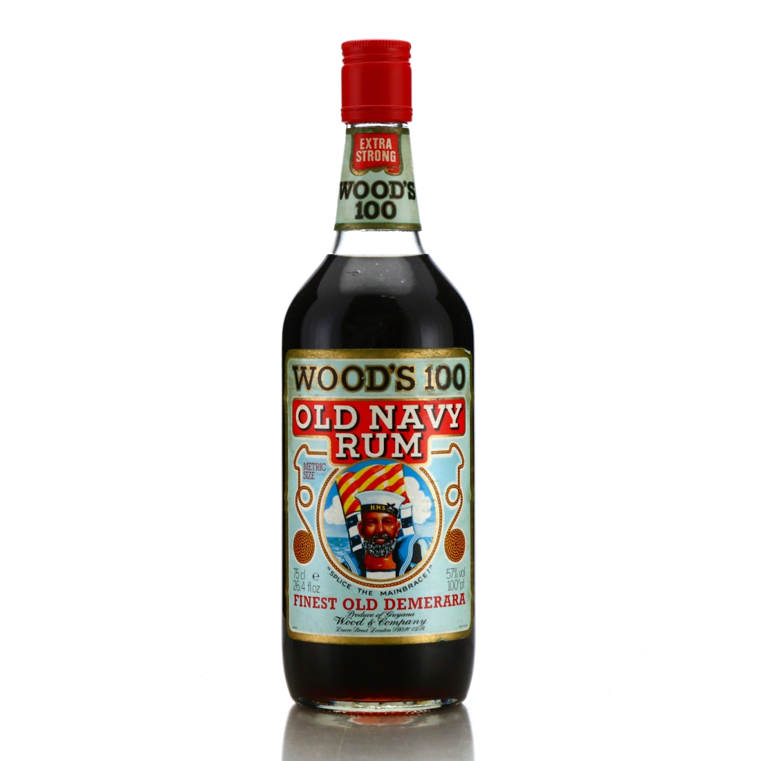 Wood's 100 Proof Old Navy Rum early 1980s