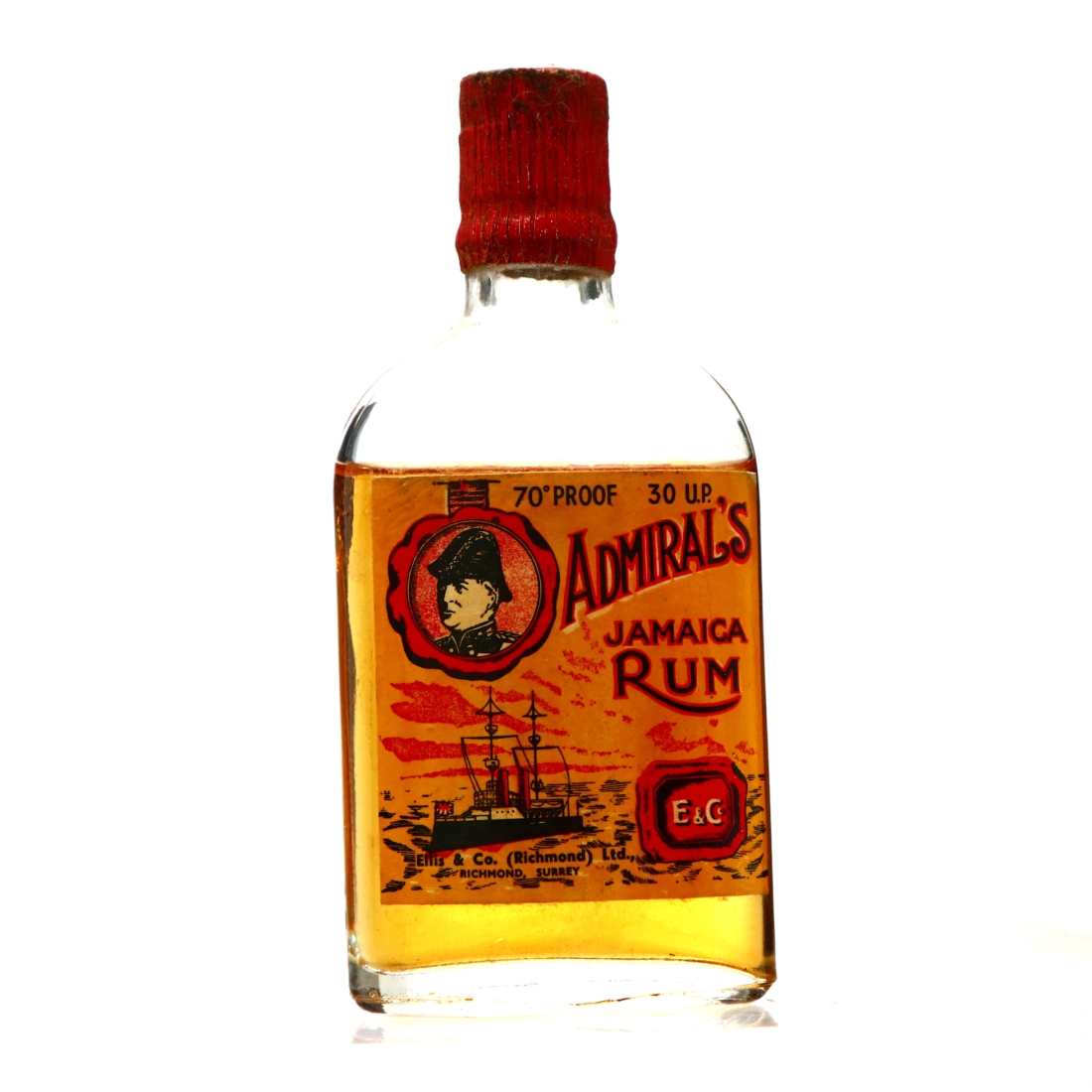 Admiral's Jamaica Rum Miniature 1940s