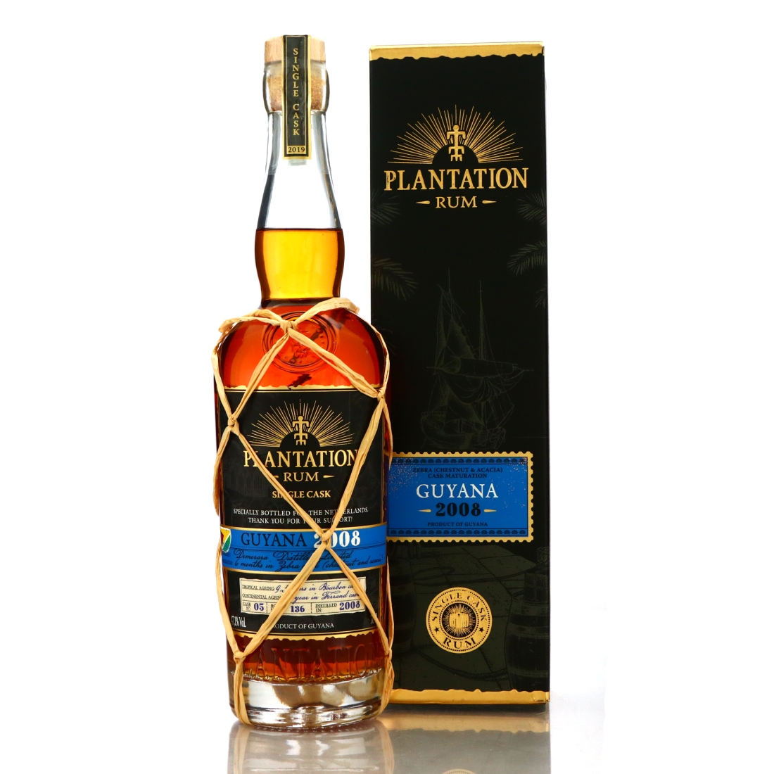 Diamond Pot Still 2008 Plantation Single Zebra Cask Finish #5 / The Netherlands