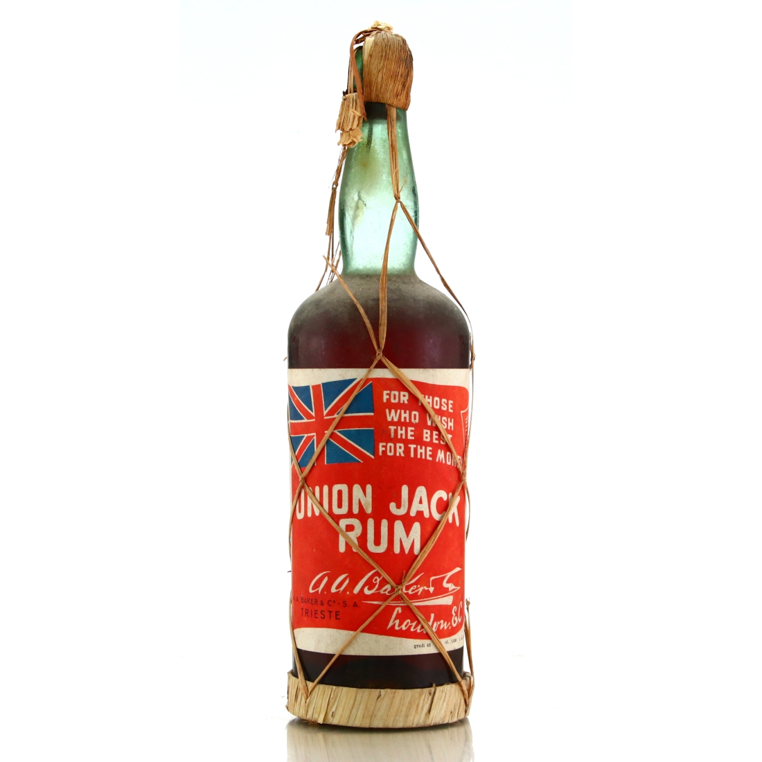 Baker Union Jack Rum 1 Litre 1940s