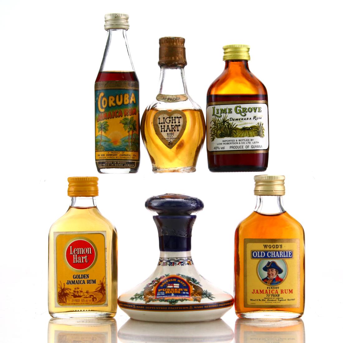 Rum Miniatures 1950-90s x 6 Rum | Rum Auctioneer