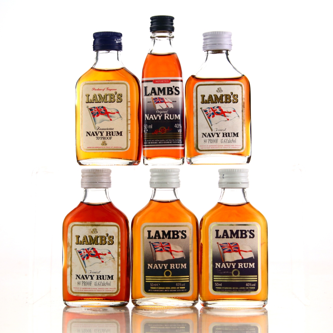 Lamb's Navy Rum Miniatures x 6
