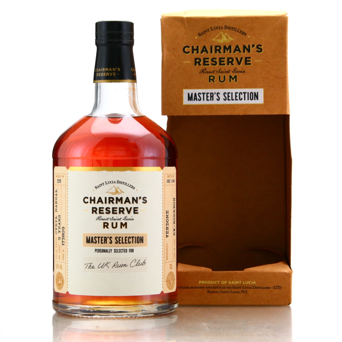 Chairman's Reserve 2011 Pot Still Single Cask 9 Year Old / UK Rum Club