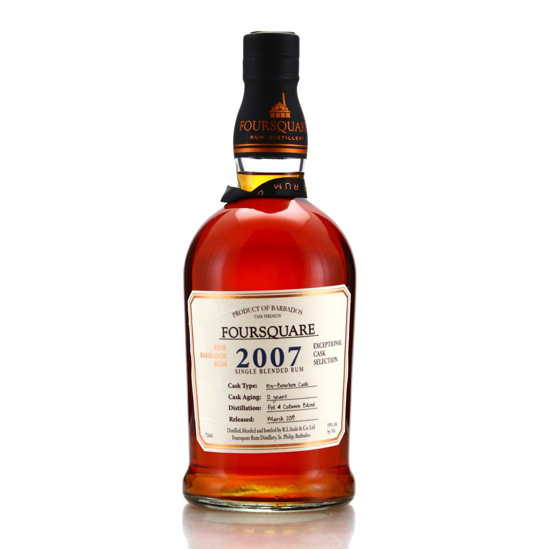 Foursquare 2007 Bourbon Cask 12 Year Old 75cl / US Import