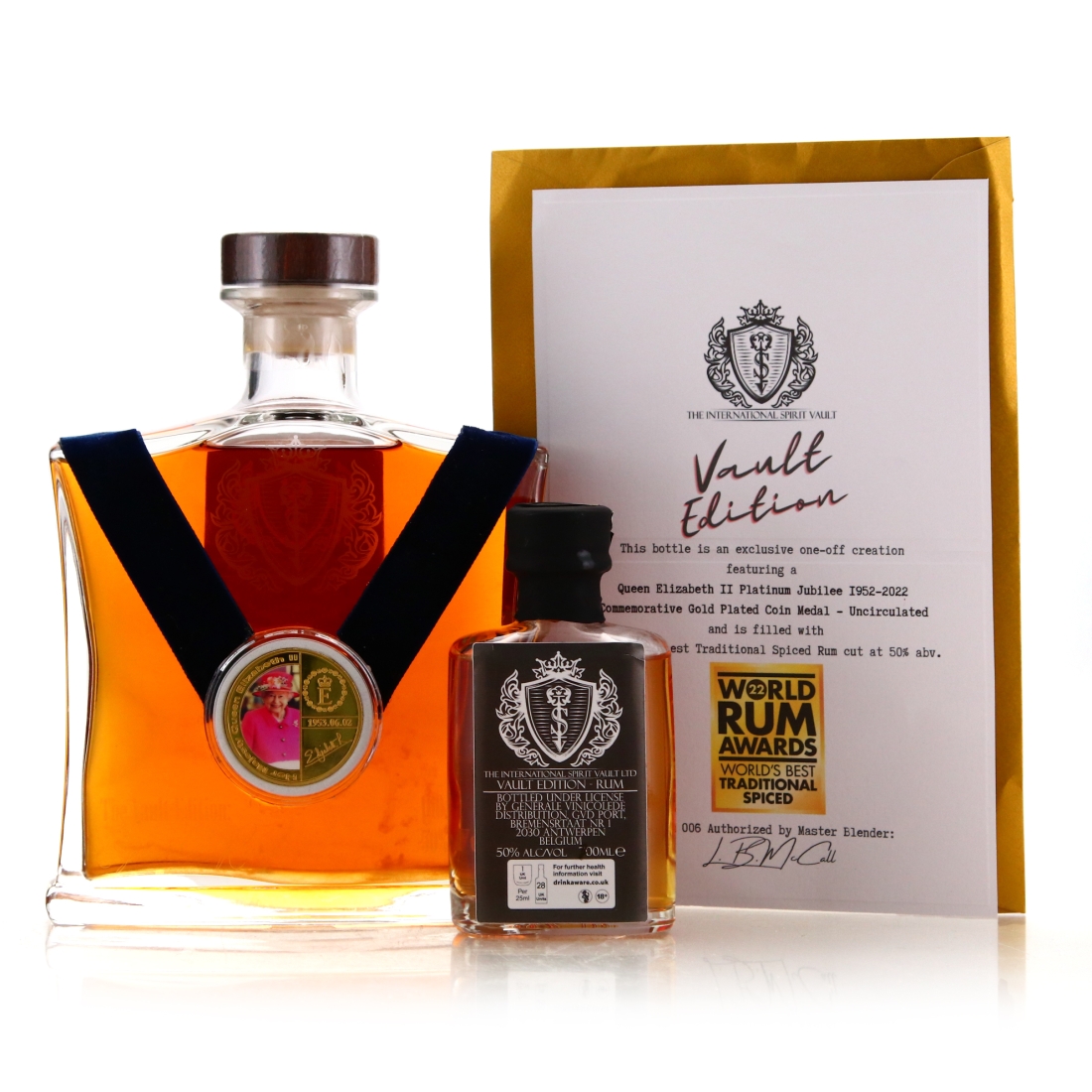 Vault Edition Spiced Rum Decanter / QE2 Platinum Jubilee - includes Sample