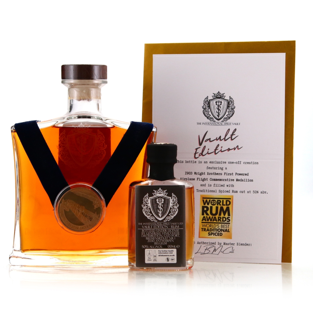 Vault Edition Spiced Rum Decanter / Wright Brothers First Flight 1903 - includes Sample
