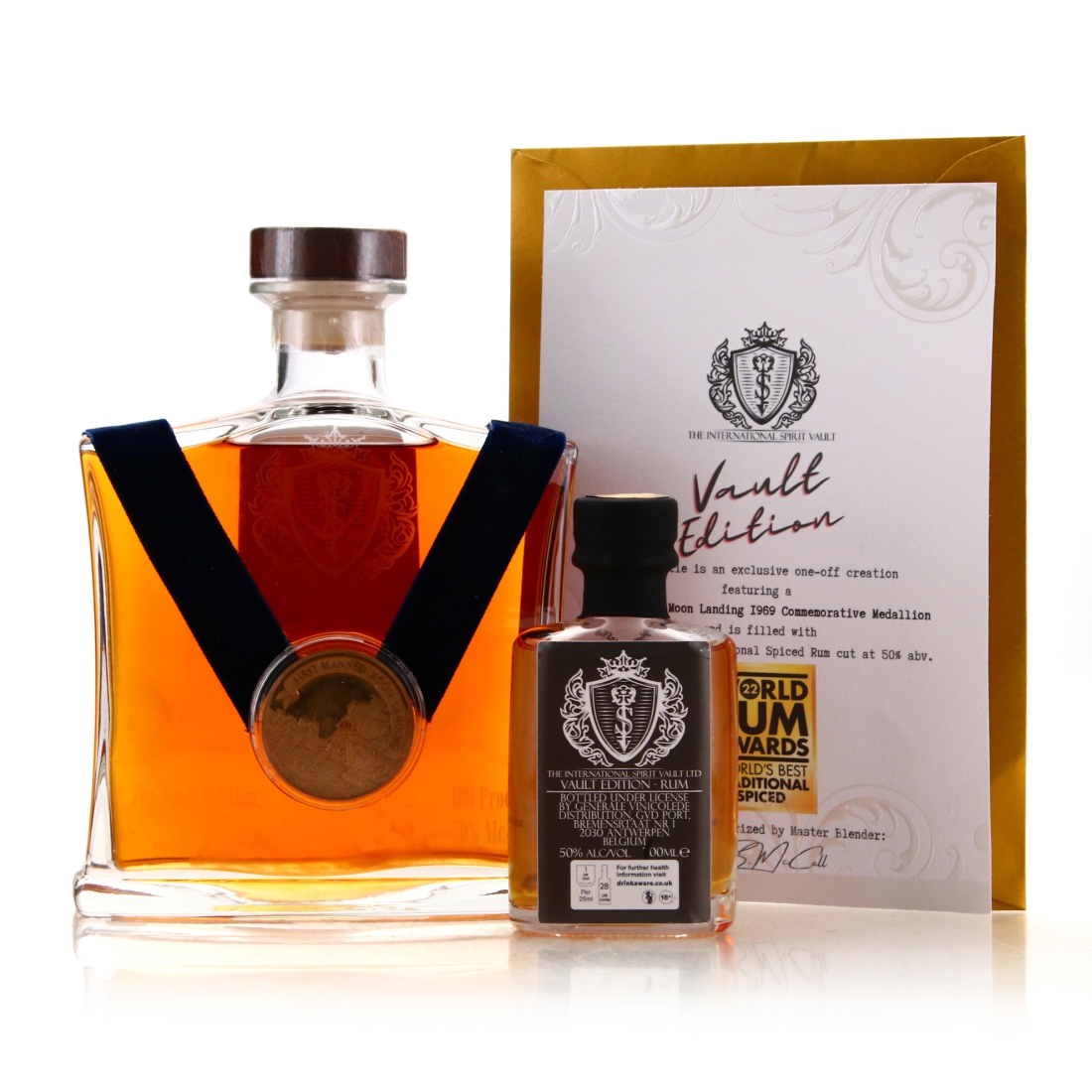 Vault Edition Spiced Rum Decanter / First Manned Moon Landing - includes Sample