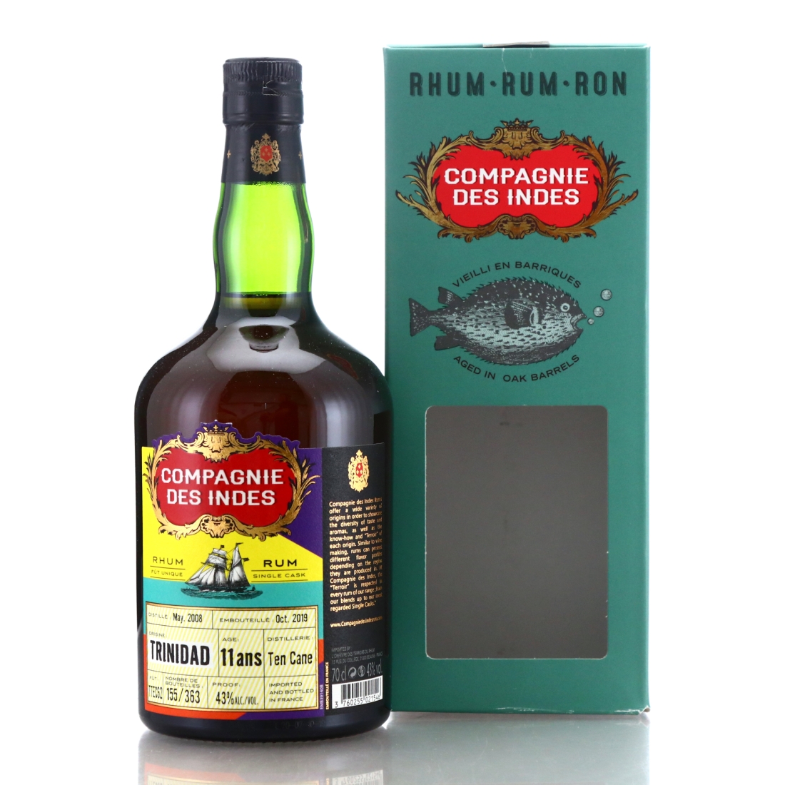 Ten Cane 2008 Compagnie des Indes 11 Year Old