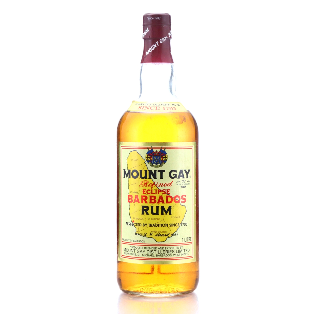 Mount Gay Eclipse 1 Litre circa 1990s