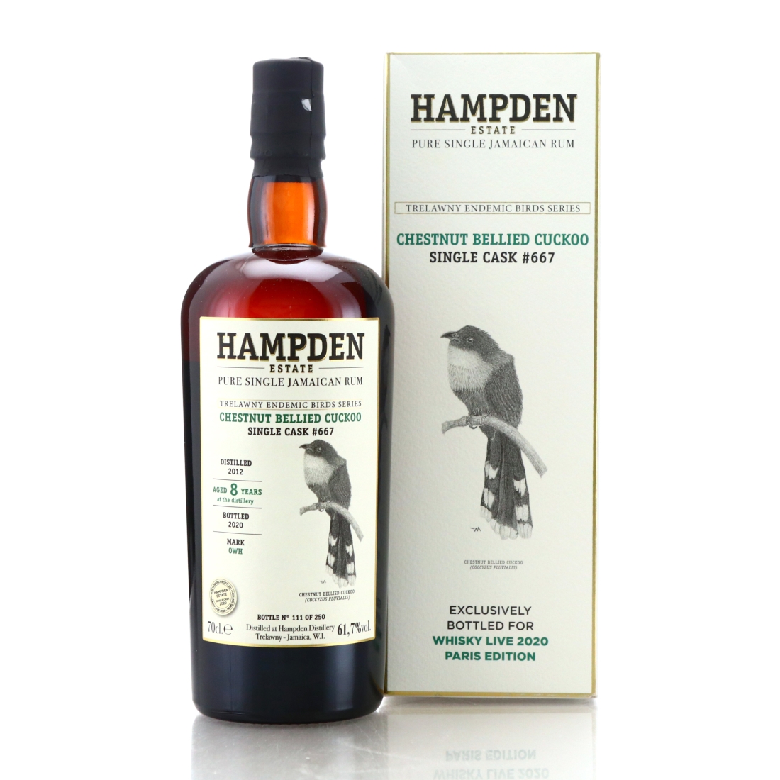 Hampden OWH 2012 Single Cask 8 Year Old #667 / Trelawny Endemic Birds