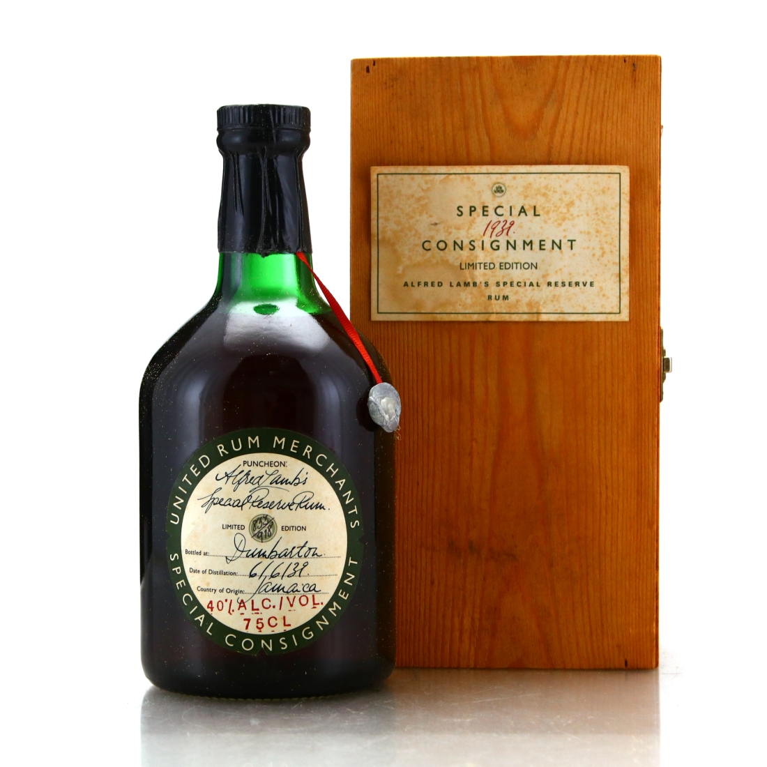 Alfred Lamb's 1939 Special Reservation Rum