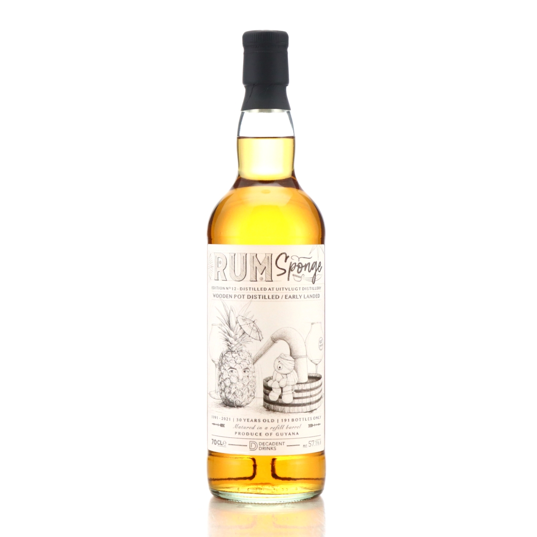 Port Mourant 1991 Rum Sponge 30 Year Old Edition No.12