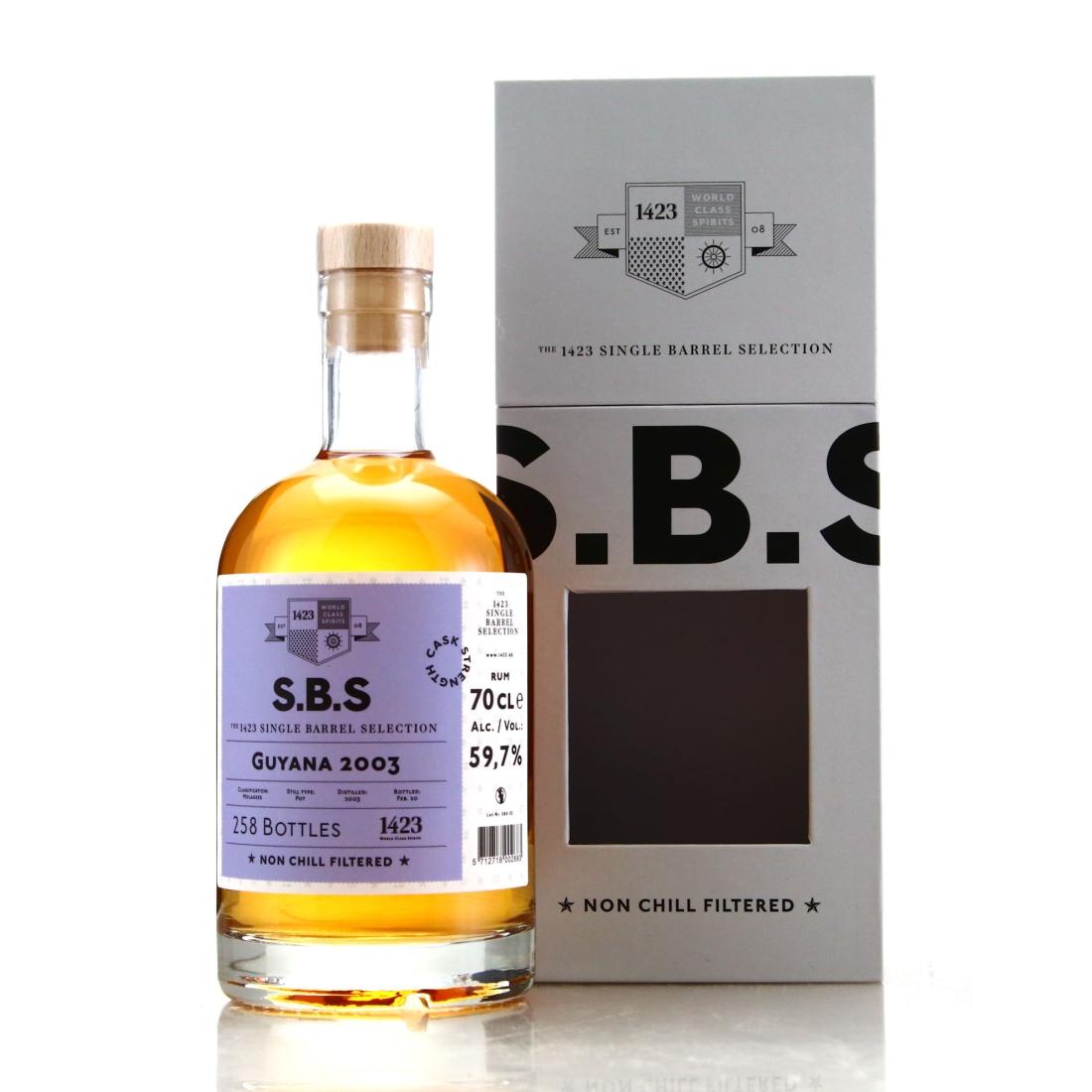 Guyana Pot Still Rum 2003 The 1423 SBS