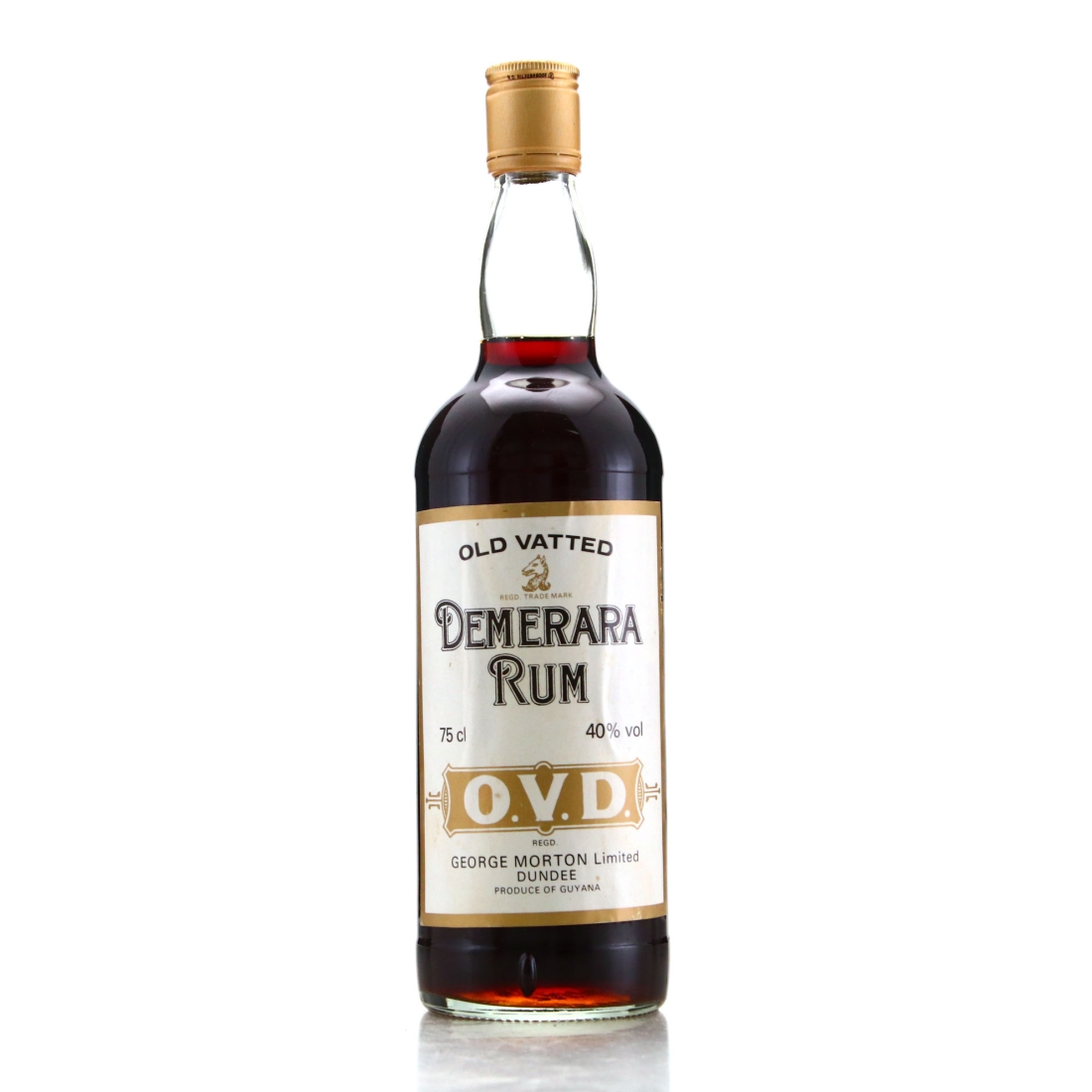 George Morton 'OVD' Old Vatted Demerara Rum 1970s