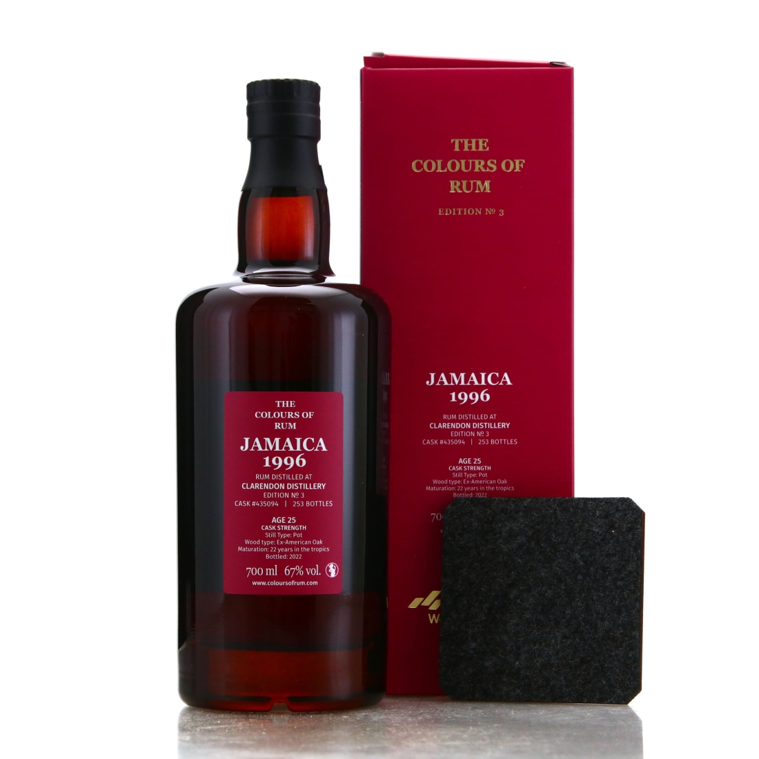 Image for Clarendon 1996 The Colours of Rum 25 Year Old