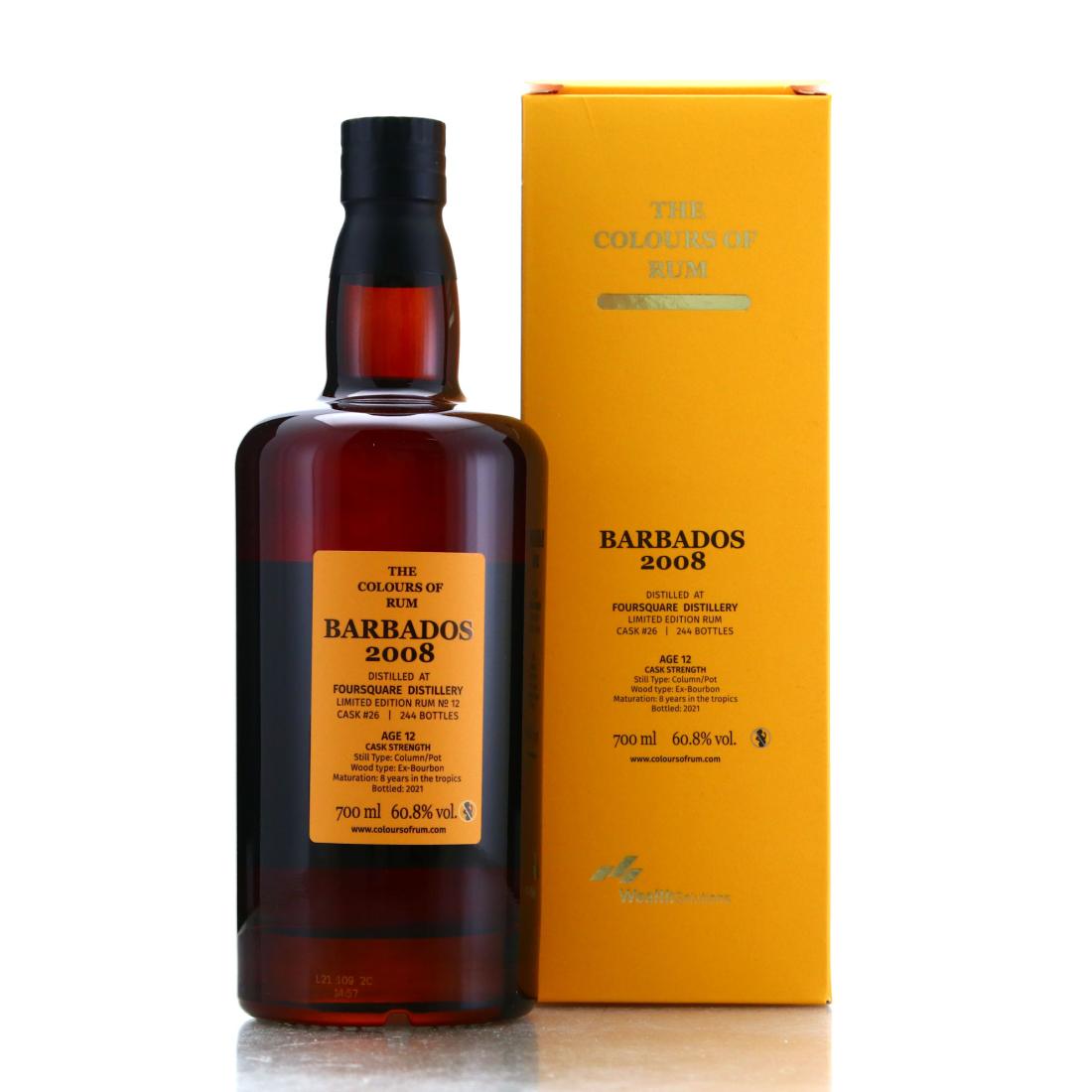 Image for Foursquare 2008 The Colours of Rum 12 Year Old