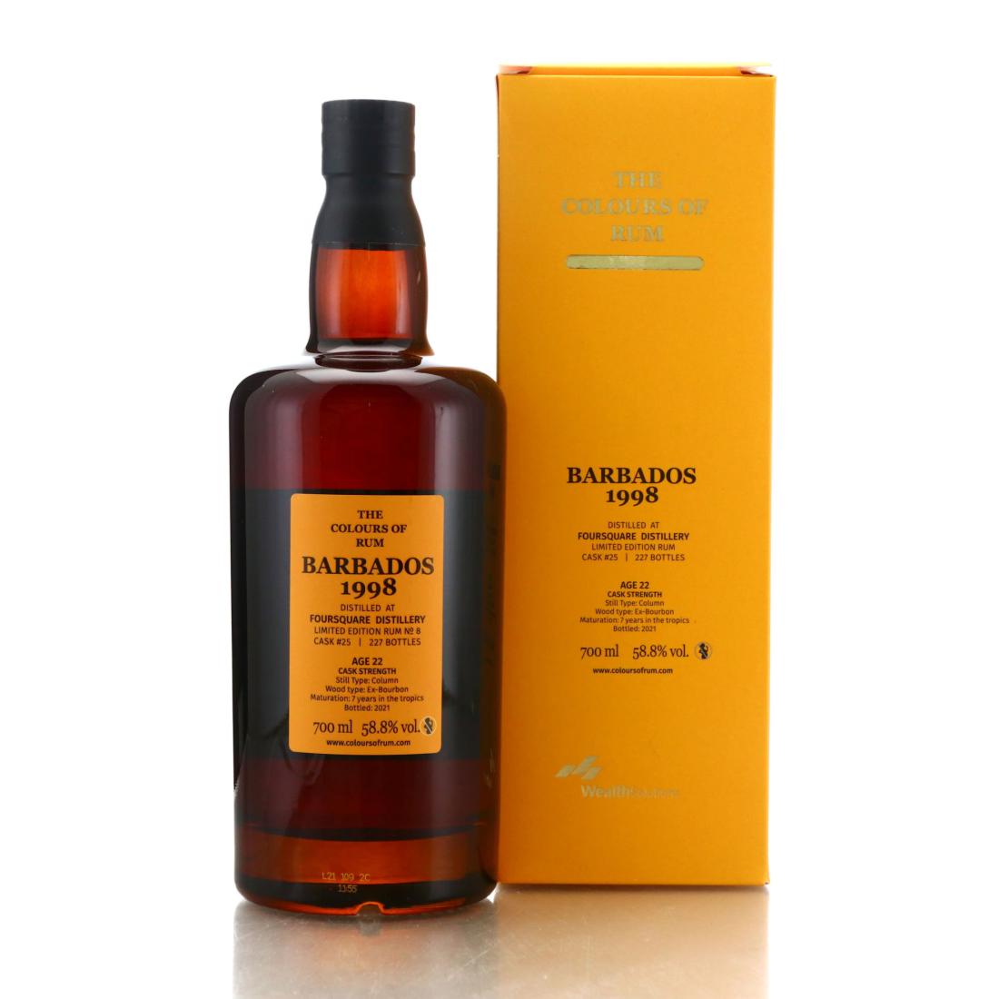 Image for Foursquare 1998 The Colours of Rum 22 Year Old