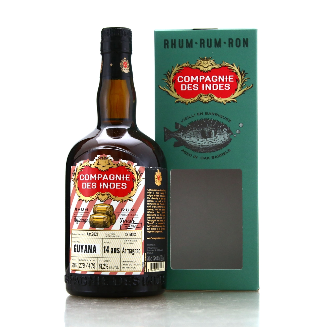 Guyana Rum 14 Year Old Compagnie des Indes Armagnac Finish / Denmark