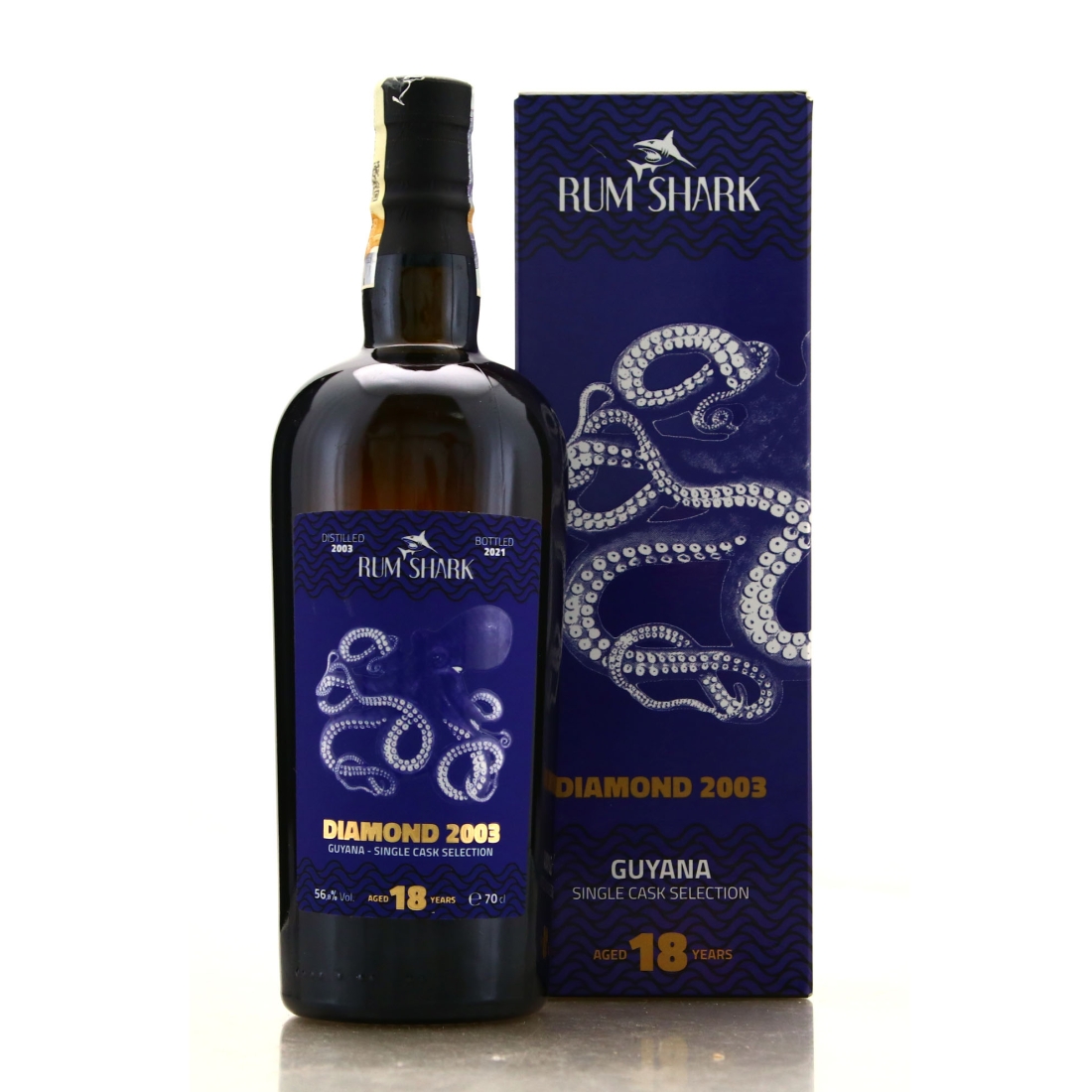 Diamond Pot Still 2003 Rum Shark 18 Year Old