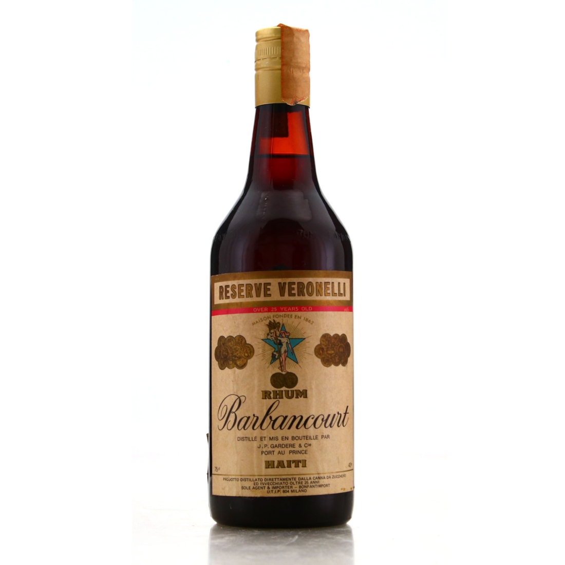 Barbancourt 25 Year Old Reserve Veronelli 1970s / Bonfanti Import