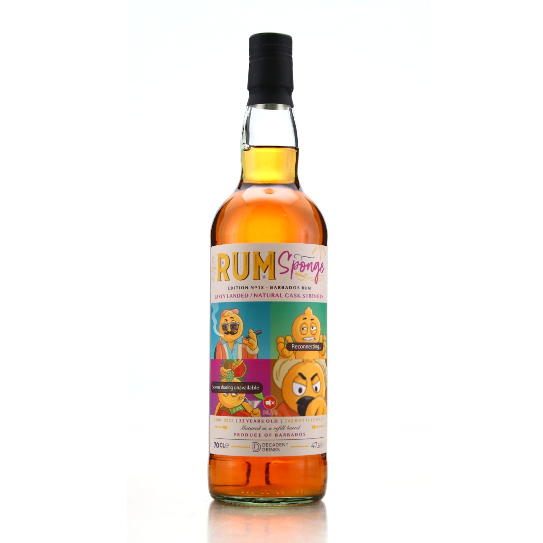 Barbados Rum 2000 Rum Sponge 22 Year Old Edition No.18