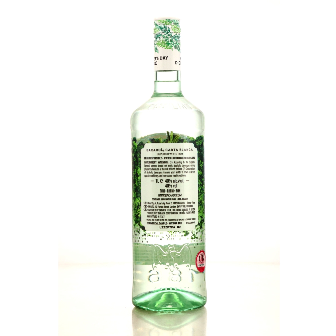 Image for Bacardi Carta Blanca Founder's Day 2023 Litre - Digital Forest