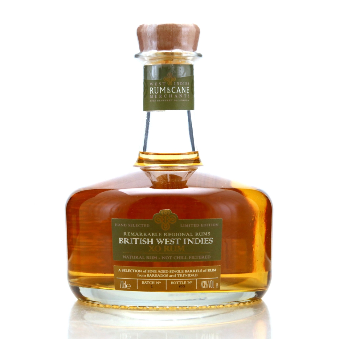 British West Indies Rum XO West Indies Rum and Cane Merchants