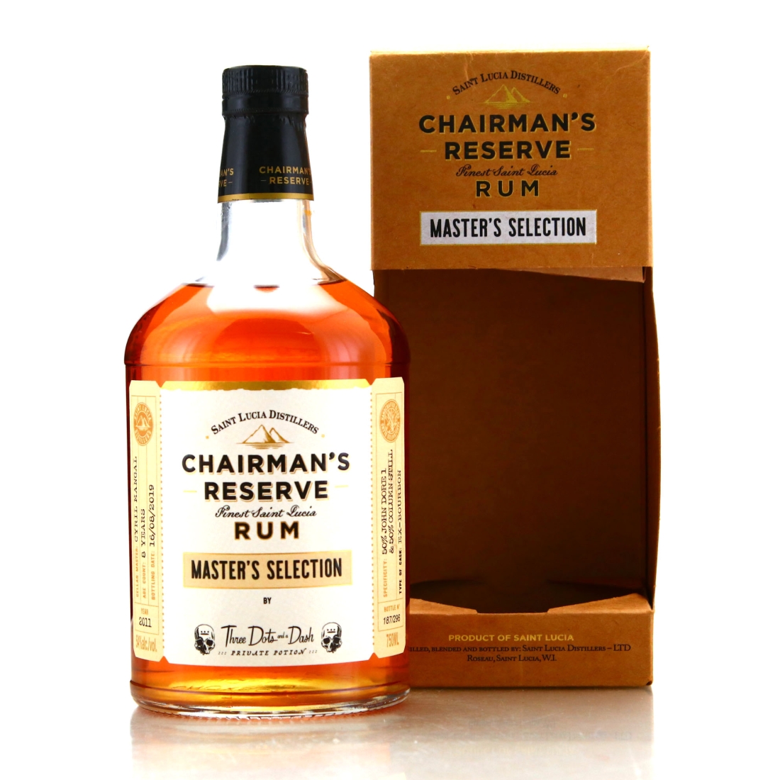 Chairman's Reserve 2011 Single Cask 8 Year Old 75cl / Three Dots and a Dash