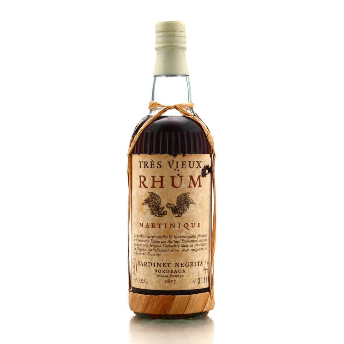 Negrita Bardinet Tres Vieux Rhum circa 1970s