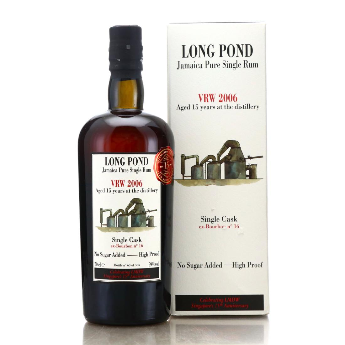 Image for Long Pond VRW 2006 Habitation Velier 15 Year Old Single Cask