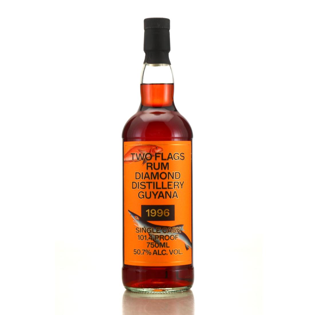 Image for Diamond 1996 Two Flags Rum 75cl