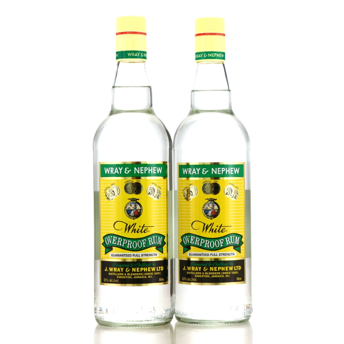 Wray and Nephew White Overproof 1 Litre 2 x 1 Litre
