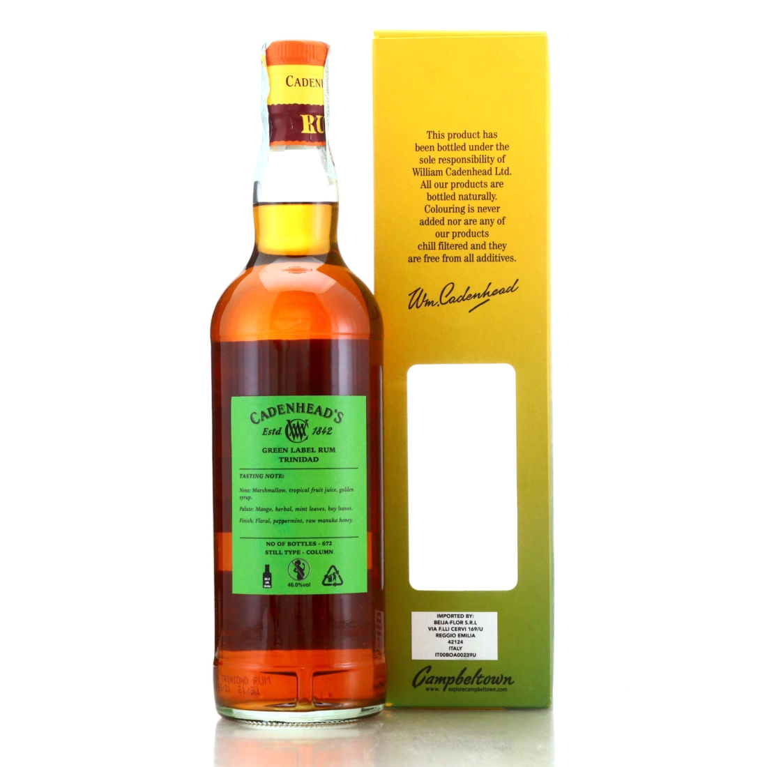 Image for Trinidad Rum 18 Year Old Cadenhead's Green Label
