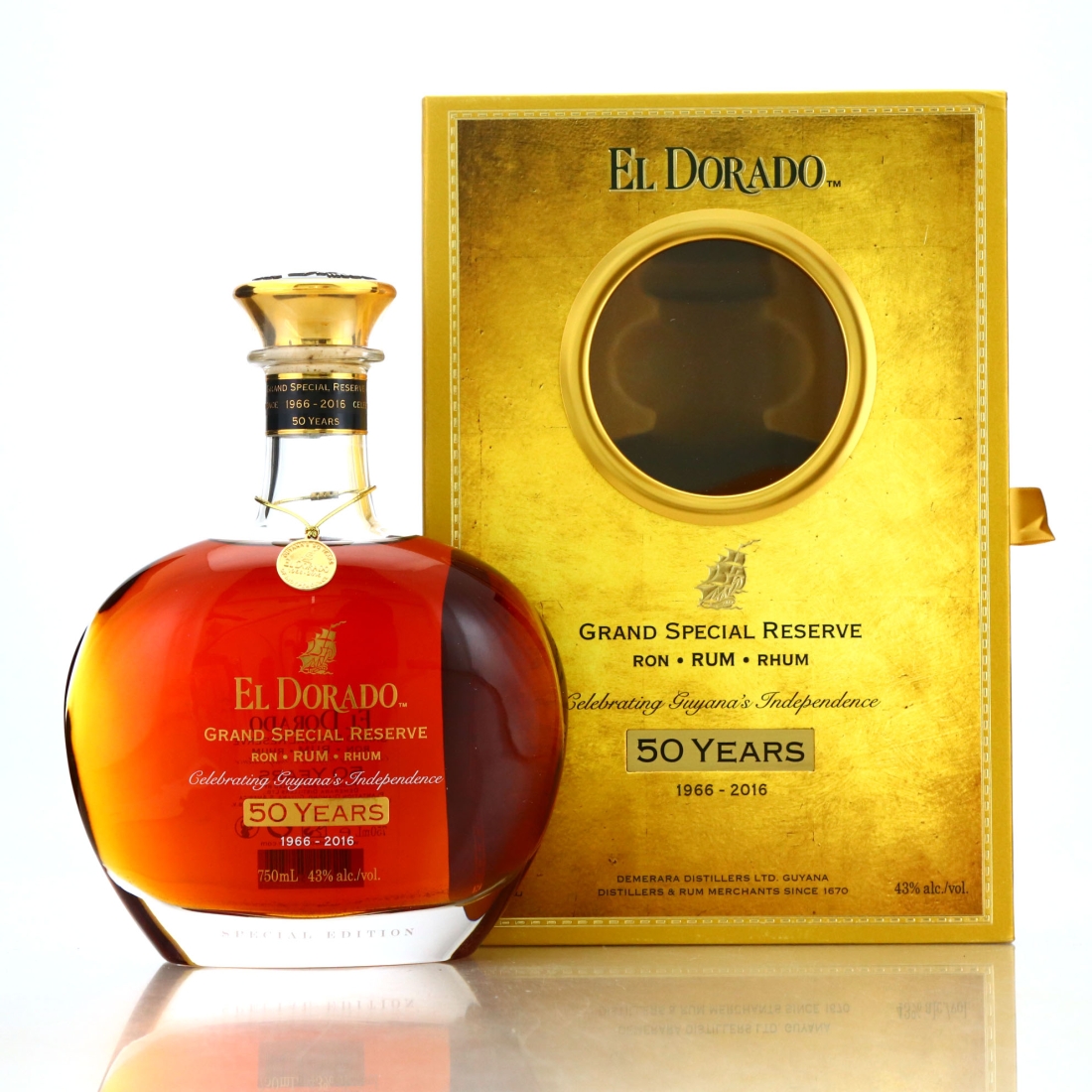 El Dorado Grand Special Reserve 75cl / 50 Year of Guyana's Independence
