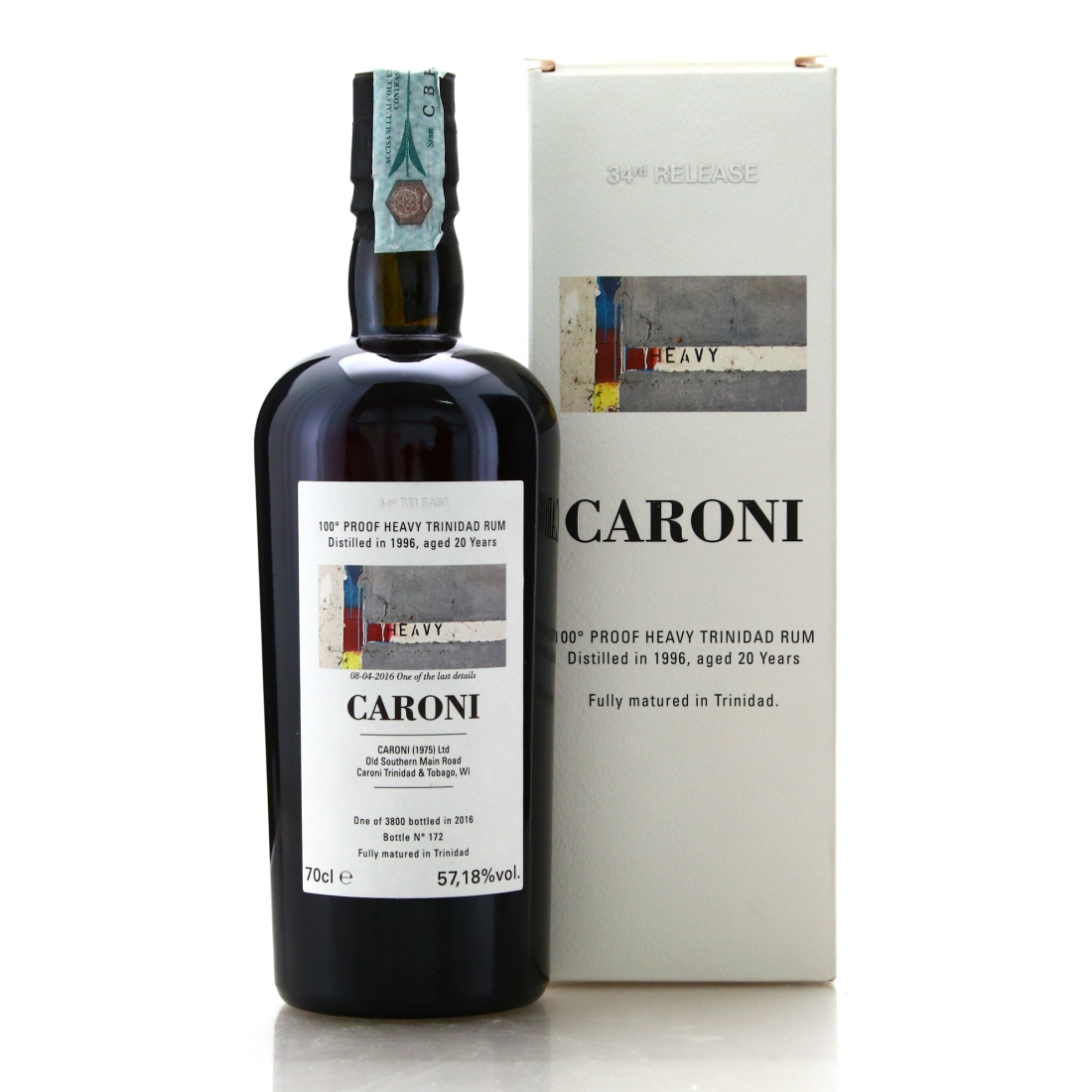 Caroni 1996 Velier 20 Year Old 100 Proof Heavy